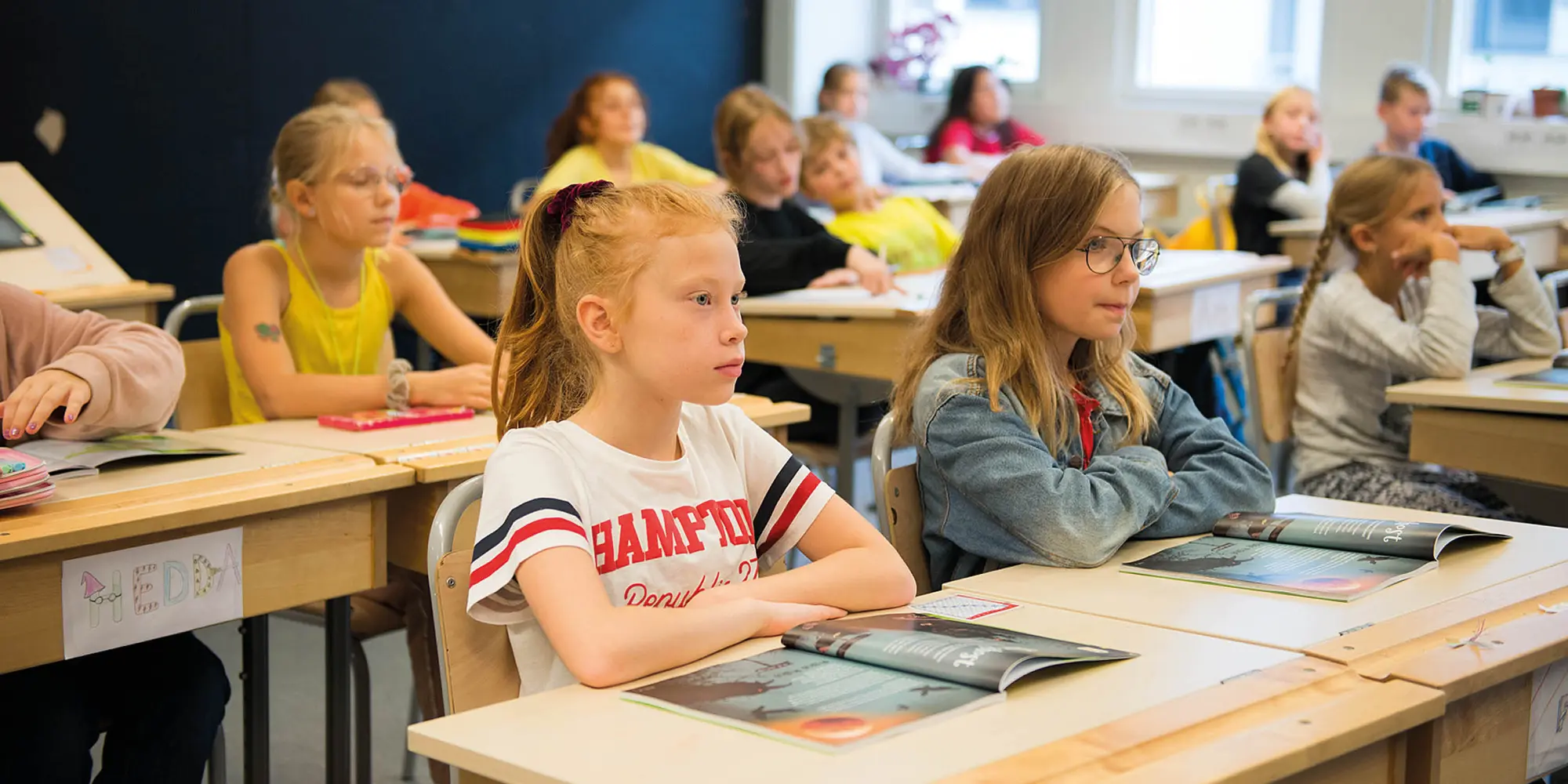 Elever i klassrum